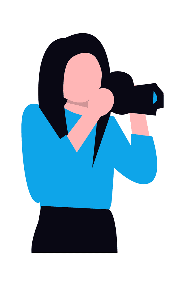 ilustração de fotográfo